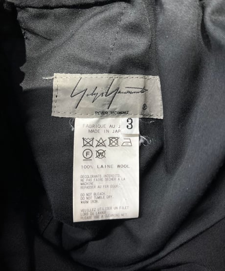 2017AW yohji yamamoto pour homme バルーンサルエルパンツ（HK-P64-100）