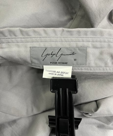 yohji yamamoto pour homme 二重襟長袖シャツ（H-B-083xxx）