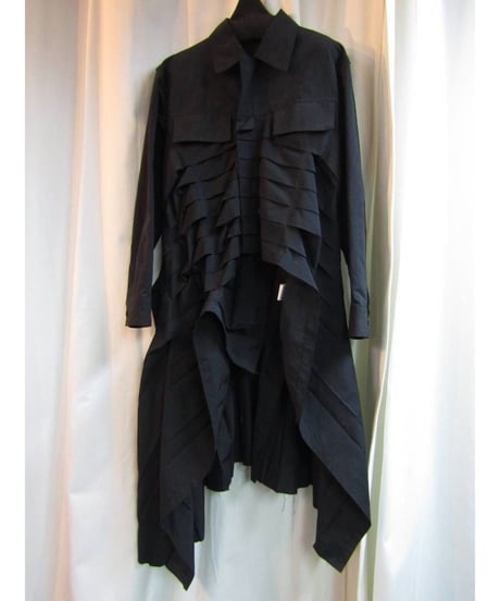 17aw 新品 yohji yamamoto femme プリーツデザインアシメジャケット FK-J05-901