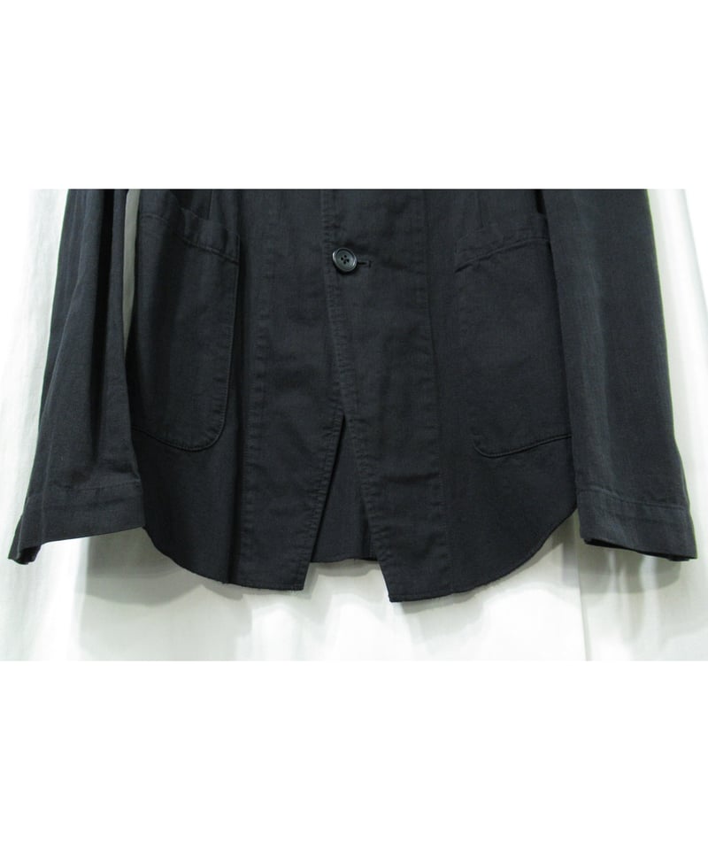 16ss yohji yamamoto pour homme 綿 麻 燕尾デザインジャケット( 16ss yohji yamamoto pour homme 綿 麻 燕尾デザインジャケット(
