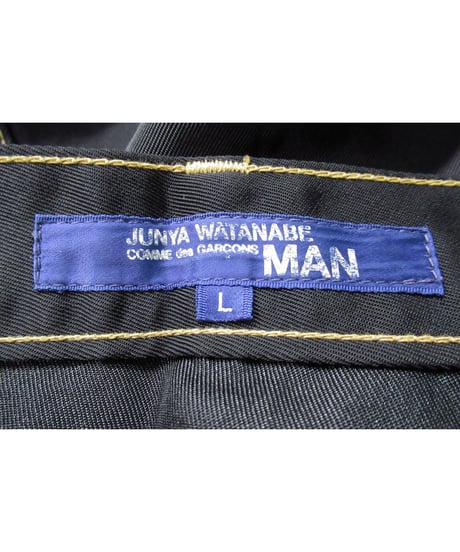AD2004 JUNYA WATANABE MAN COMME des GARCONS ステッチデザイン ストレートパンツ（WO-P038）