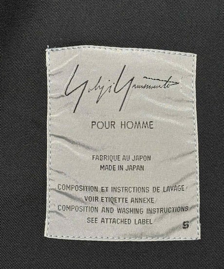 1980's yohji yamamoto pour homme vintage デザインショートジャケット（H-J-184xxx）