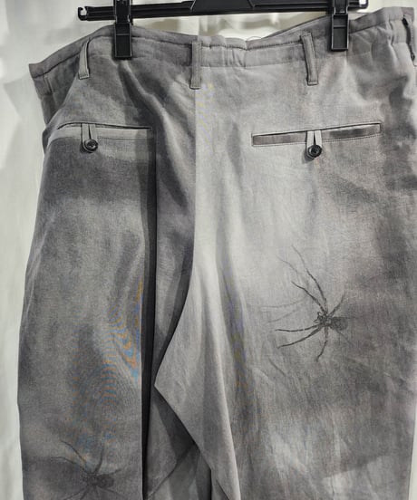 2018ss yohji yamamoto pour homme 内田すずめ プリントひもパンツ （HW-P30-512）