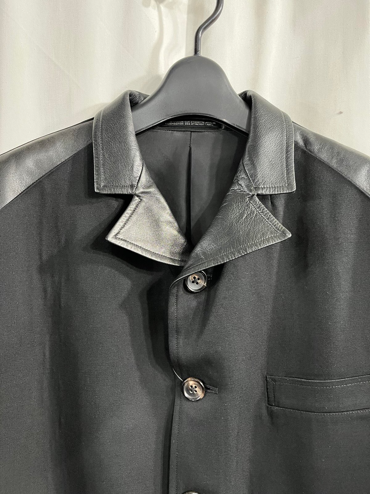 2003AW yohji yamamoto pour homme 羊革切替えジャケット（HU-