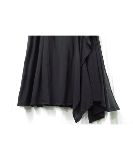 yohji yamamoto +noir バックデザイン フレアスカート（NO-S09-200）