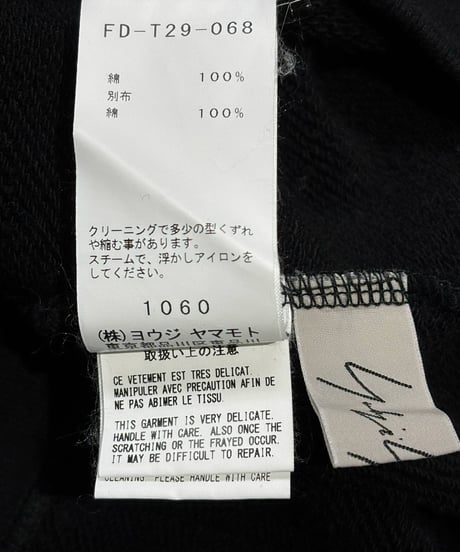 2017SS yohji yamamoto femme ロゴ刺繡パーカー（FD-T29-068）
