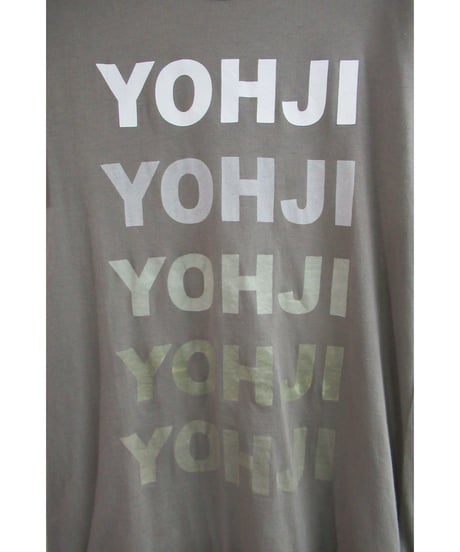11ss yohji yamamoto pour homme カーキ ロゴ入りカットソー HO-T86-794