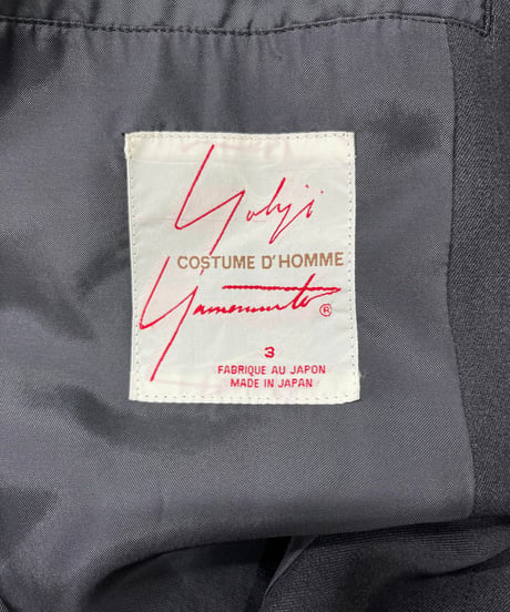 2001AW yohji yamamoto COSTUME D'HOMME ハーフコート（HV-C81-101）