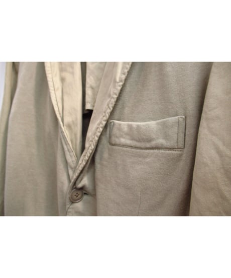 12ss yohji yamamoto pour homme カーキ 切替えデザイン コットンジャケット（HB-J02-803）