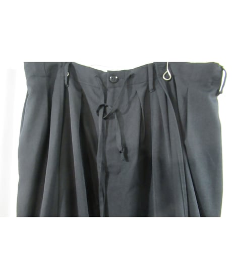 2014AW yohji yamamoto pour homme 黒 デザインバルーンパンツ　HF-P25-100
