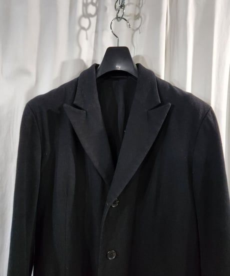 05AW yohji yamamoto pour homme 黒 デザインコート (HN-CO9-121)
