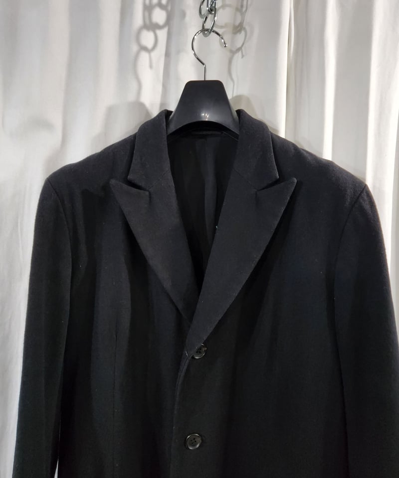 05AW yohji yamamoto pour homme 黒 デザインコート (HN-CO
