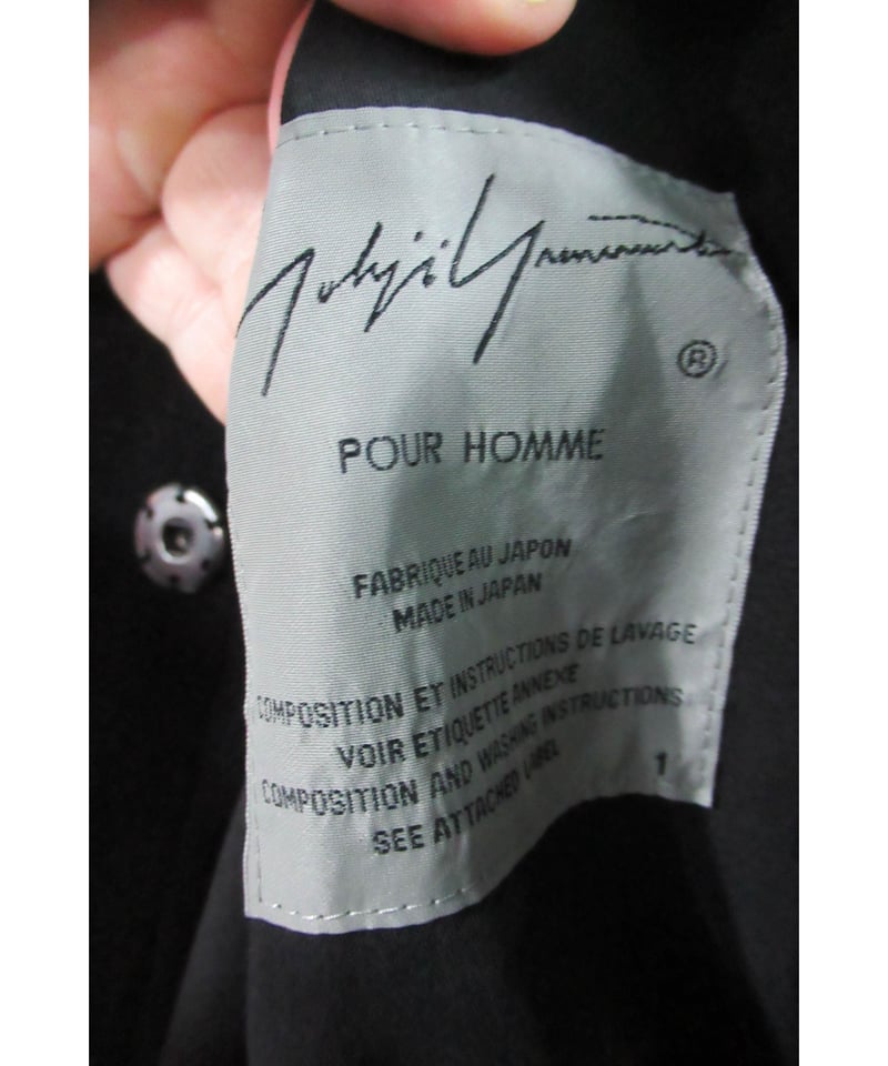 2019AW Yohji Yamamoto pour HOMME 黒 金釦 メルトン ゴシック 2019AW Yohji Yamamoto pour HOMME 黒 金釦 メルトン ゴシック