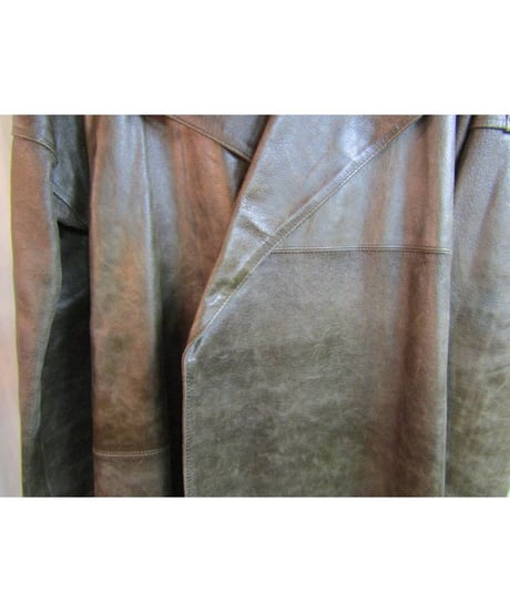 Y's yohji yamamoto レザー切替ロングコート YG-C10-700