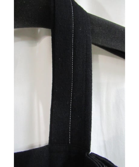 Y's yohji yamamoto ステッチデザインエプロンワンピース YR-D04-194