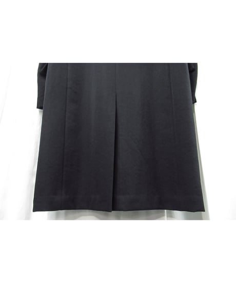 07aw yohji yamamoto pour homme 襟ニット切り替え 燕尾デザインロングジャケット（HX-J24-102）