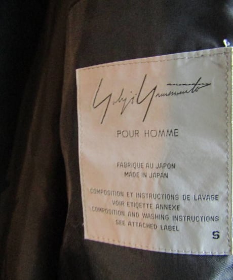 96aw yohji yamamoto pour homme vintage レザー切替デザインジャケット HG-J99-806