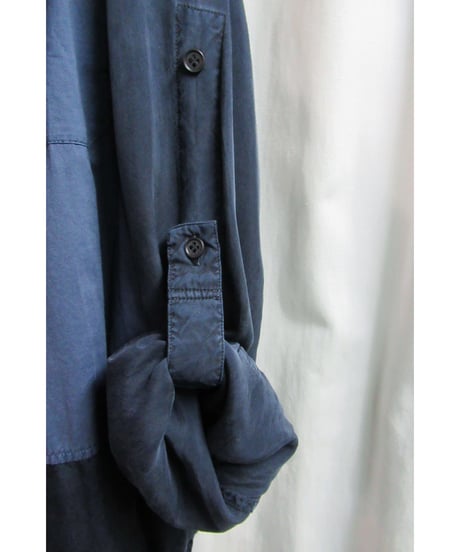 yohji yamamoto pour homme 素材切り替えデザインブラウス HO-B02-801