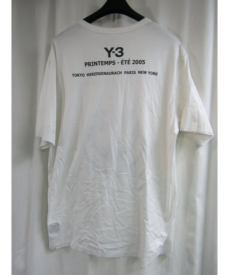Y-３yohji yamamoto 襟デザインプリントカットソー 3C-5