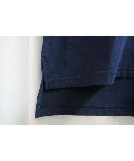 camphor tree 紺 アシメトリーデザインTシャツ