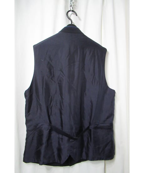 94aw yohji yamamoto pour homme vintage マリオネット期 襟デザインベスト 紺（HV-V13-159）