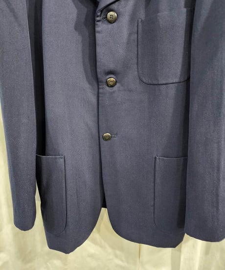 1988aw yohji yamamoto pour homme 紺 ビートルズ 3釦 ジャケット  (yy-j001)