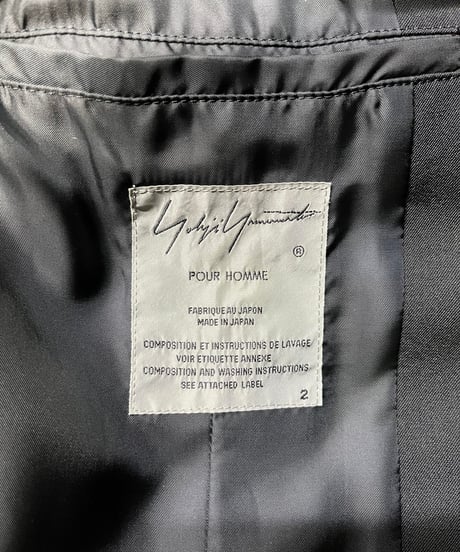 2019AW yohji yamamoto pour homme アシメトリーデザインジャケット サイズ２（HC-J26-100-2）