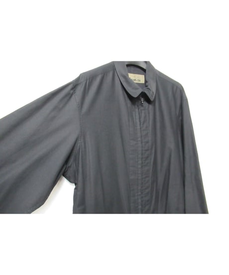 Y's BANG ON! yohji yamamoto ダブルファスナー スタンドカラーデザイン ロングブラウス（YA-B55-047）