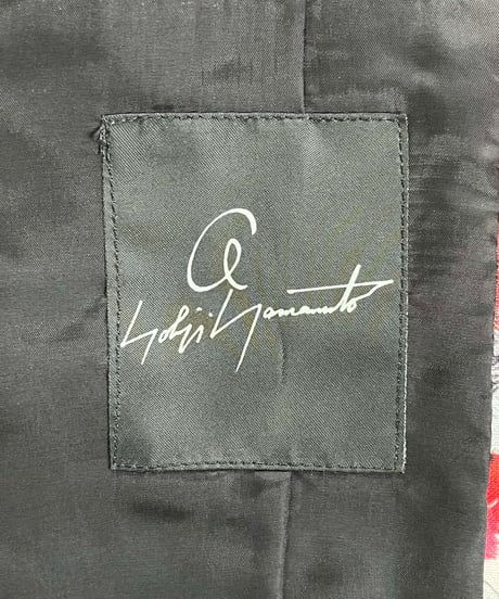 2016SS yohji yamamoto pour homme 3釦 ペイントジャケット（HO-J46-025）