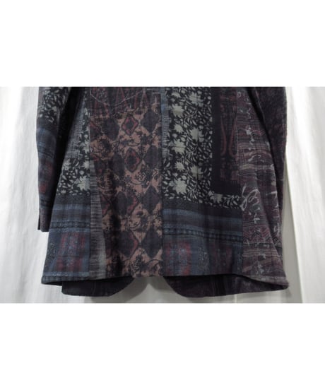 20aw yohji yamamoto pour homme コットン 総柄デザインジャケット（HR-J52-052）