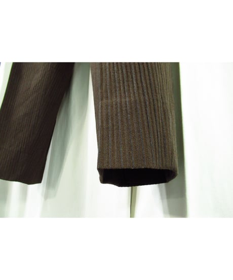 93aw yohji yamamoto pour homme vintage ストライプデザイン セットアップ ブラウン（HP-J39-161)