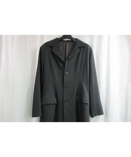 90’s Y's yohji yamamoto vintag カーキ Aラインシンプルコート YI-C06-115