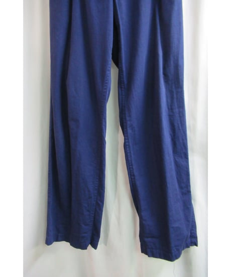 14ss yohji yamamoto pour homme 紺 ゴムシャーリングコットンパンツ HG-P77-048