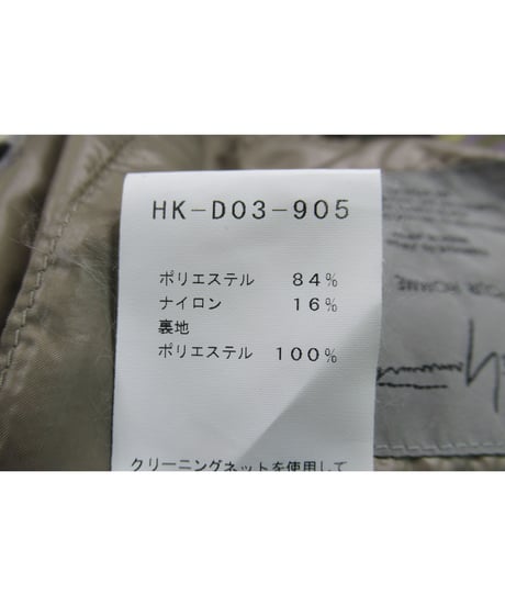 17aw yohji yamamoto pour homme スカルプリントデザイン ロングドレスコート（HK-D03-905）