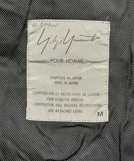 1992AW yohji yamamoto pour homme vintage フード付きコート（HS-C81-550）