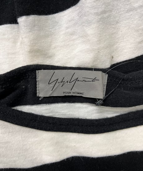 yohji yamamoto pour homme ボーダーカットソー（HR-T48-084）