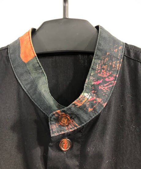 2016ss yohji yamamoto pourhomme　スタンドカラーシャツ(HO-B39-036)