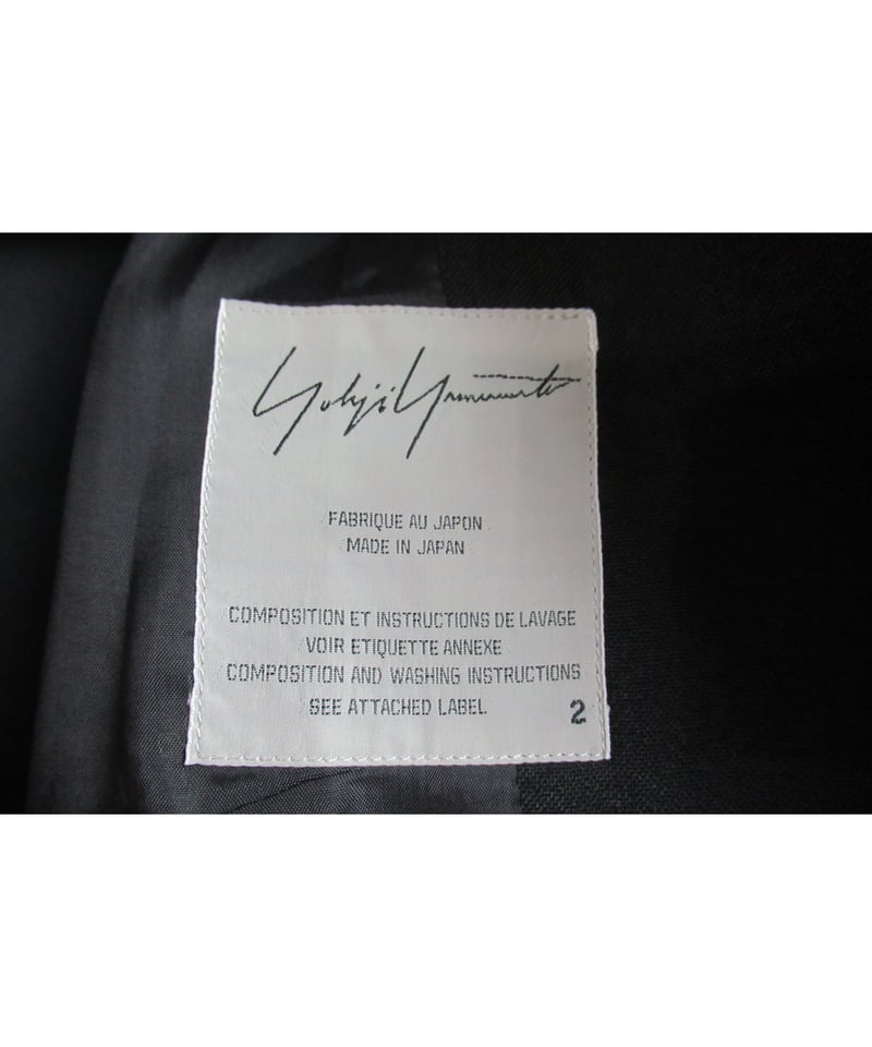 05aw yohji yamamoto femme 黒 BIGボタンデザインジャケット FN-