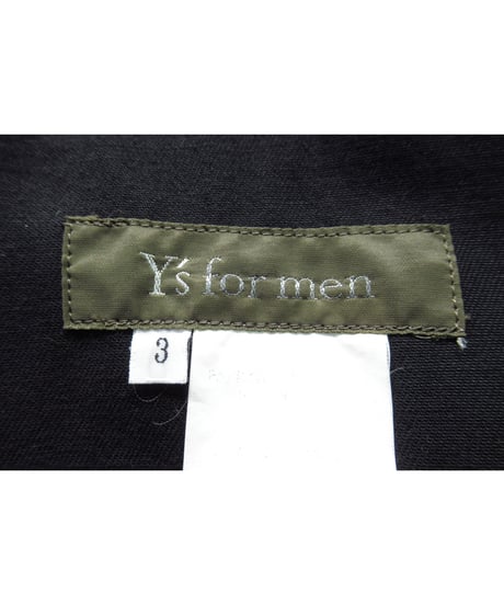 Y’s for men yohji yamamoto ダブルファスナー ミリタリーデザインジャケット（MX-J18-011）