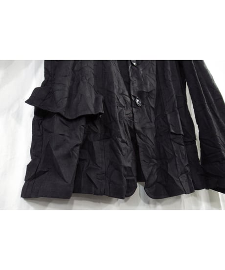 19ss yohji yamamoto pour homme シワ加工 麻混 コットンジャケット（HH-J07-004）