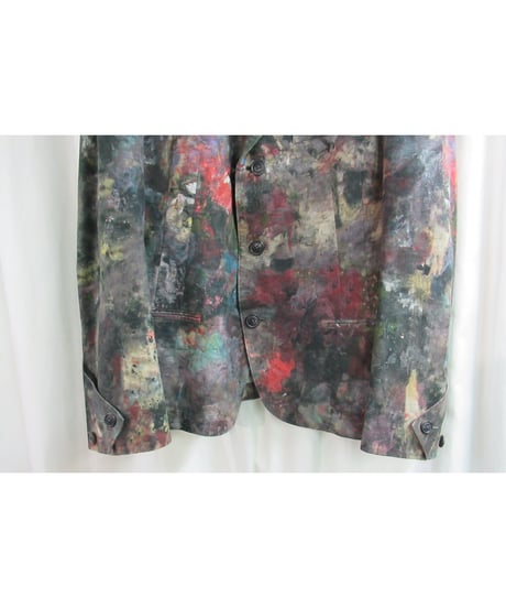 18ss yohji yamamoto pour homme ペイントデザインジャケット HW-J48-025