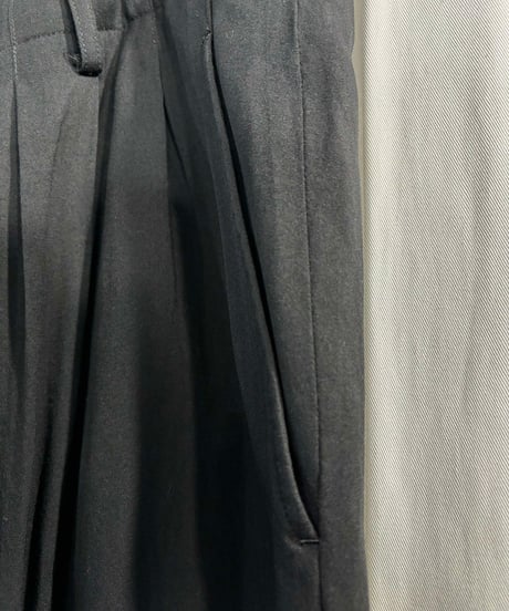 2017ss yohji yamamoto pour homme 黒 デザインパンツ （HD-P70-213)