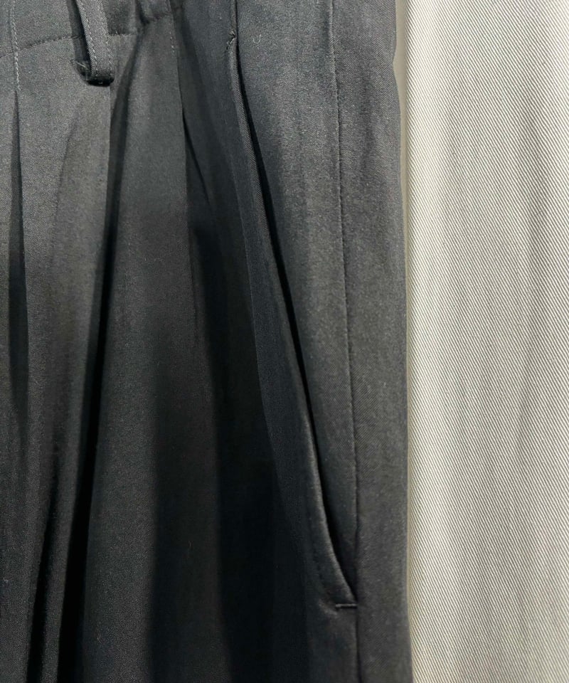 2017ss yohji yamamoto pour homme 黒 デザインパンツ （HD-