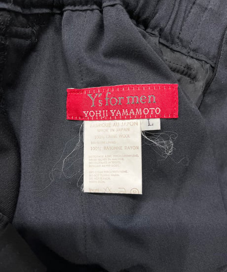Y's for men yohji yamamoto 赤タグ ウエストゴムパンツ（MU-P52-113）