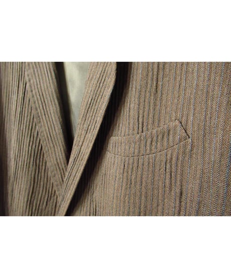 93aw yohji yamamoto pour homme vintage ストライプデザイン セットアップ ブラウン（HP-J39-161)