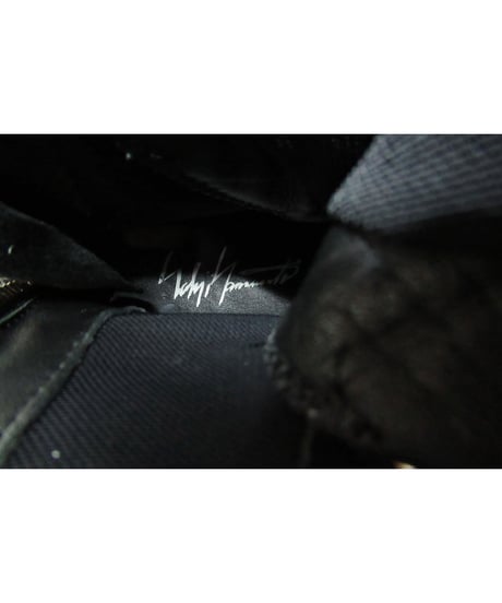 yohji yamamoto pour homme バックファスナーデザインスニーカーブーツ