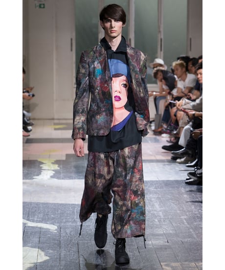 18ss yohji yamamoto pour homme ペイントデザインジャケット HW-J48-025
