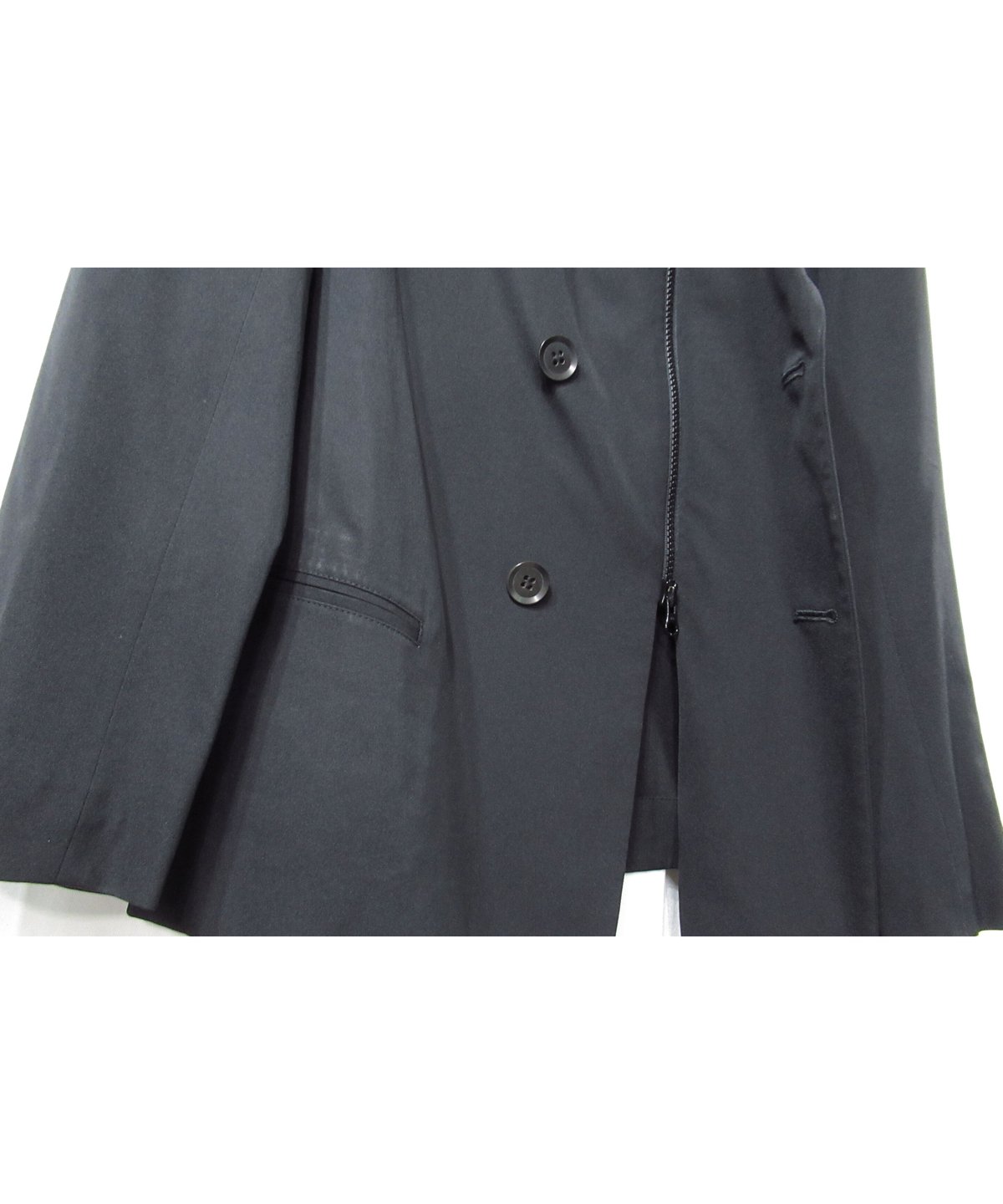 Y's yohji yamamoto ファスナーデザイン 変形ダブルジャケット(YQ-J14- Y's yohji yamamoto ファスナーデザイン 変形ダブルジャケット(YQ-J14-