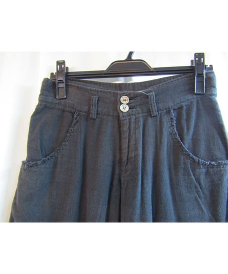 Y's yohji yamamoto 裾デザインクロップドパンツ YD-P16-031