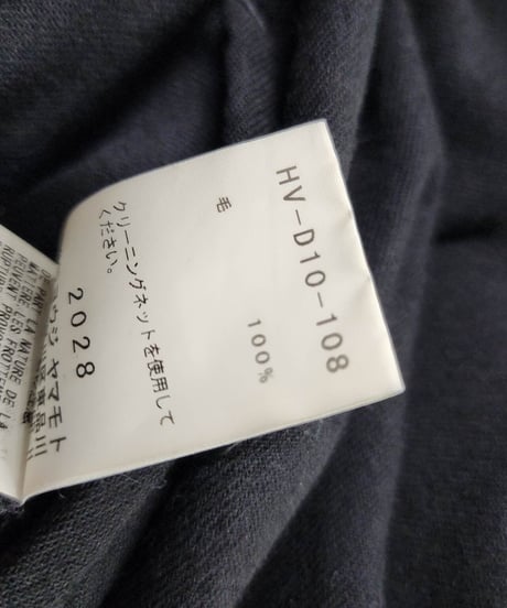 2018aw yohji yamamoto pour homme 黒 デザインドレス (HV-D10-108)
